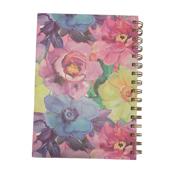 Carpe Diem Spiral Bound Floral Notebook Journal Barbie Barbiecore Style - Picture 2 of 3